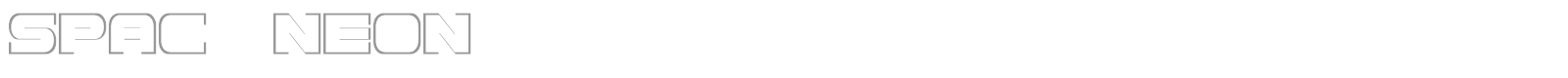 Spac3 Neon font preview